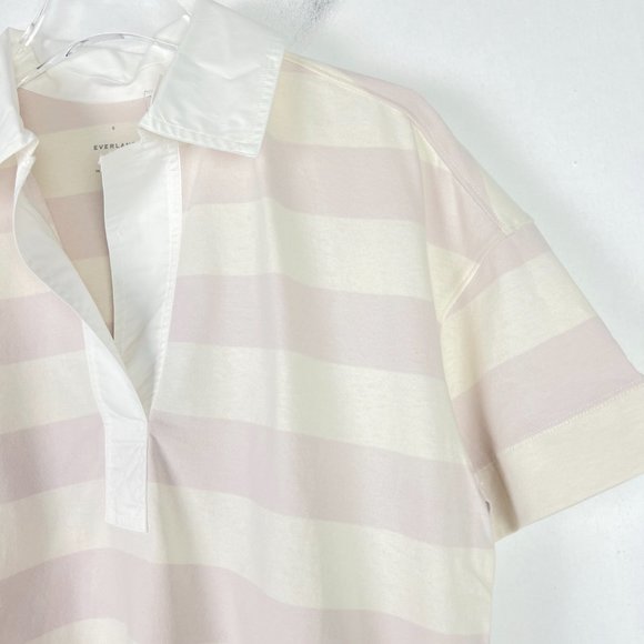 NWT Everlane The Retro Jersey Polo Shirt Organic Cotton Stripes Size Small S NEW - Picture 3 of 13